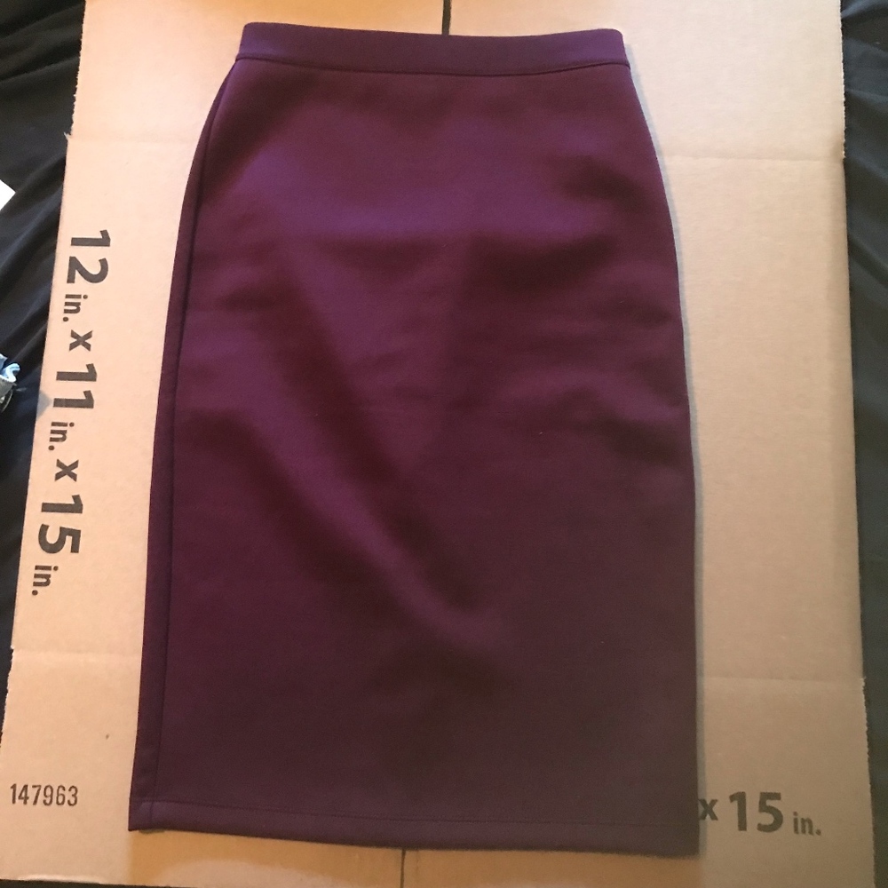 Purple Pencil Skirt